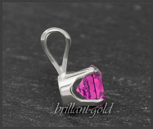 Anhänger 585 Gold pinker Topas 4,5,6,7mm